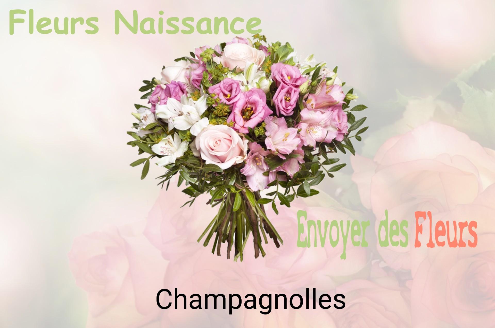 Bouquet de fleurs de naissance livré à Champagnolles